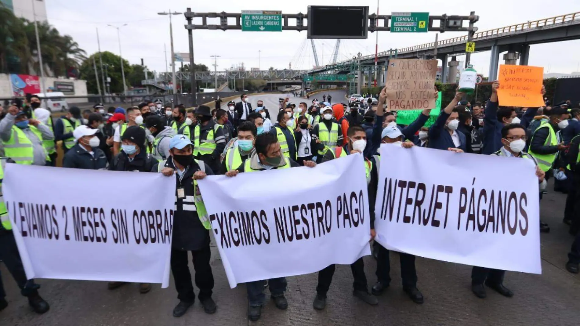 Interjet protesta